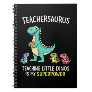 Cuaderno Humor de Teachersaurus con pequeños dinosaurios