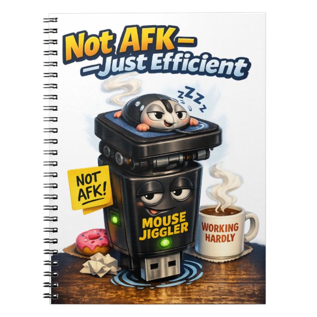 Cuaderno Humor de Trabajo desde Casa, ¡No estoy AFK! (Frente)