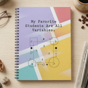 Cuaderno Humor divertido de profesor de matemáticas Estud