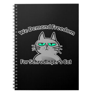 Cuaderno Humor divertido del friki del gato de Schrodinger