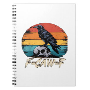 Cuaderno Humor F-Caw-F Gótico Gracioso Cuervo Esencial Retr