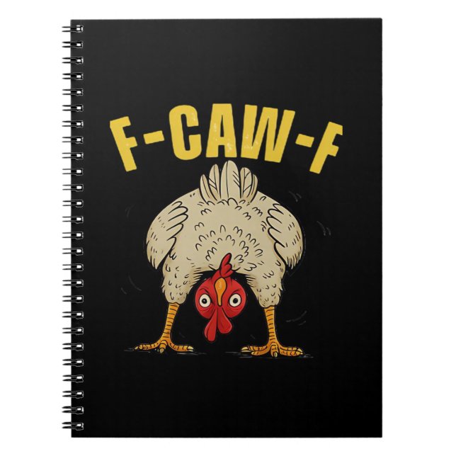 Cuaderno Humor Gótico Cuervo Divertido Estilo Estético F-Ca (Frente)