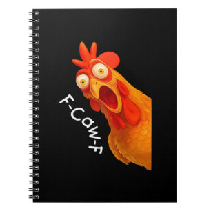 Cuaderno Humor Gótico Diseño de Cuervo F Caw F Divertido