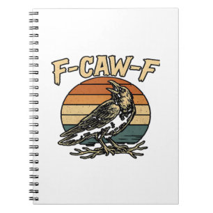 Cuaderno Humor Gótico F Graznido F Gracioso Cuervo Estilo C