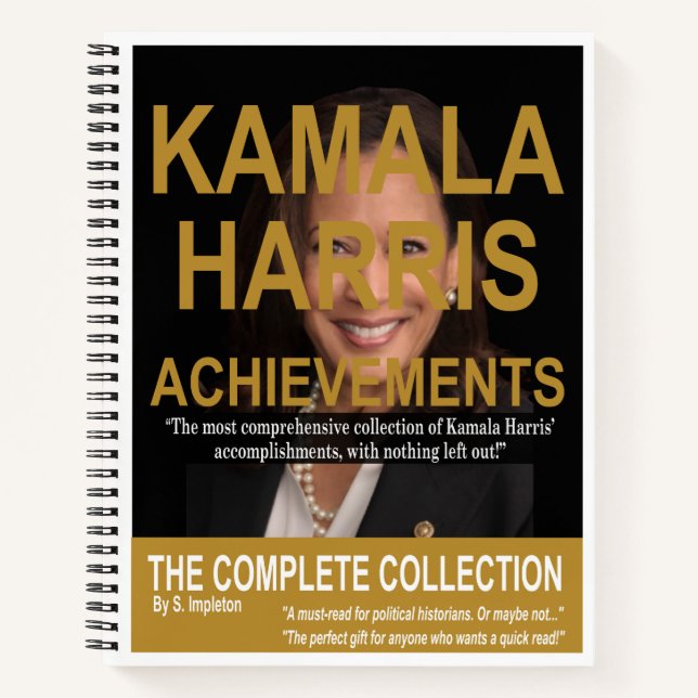 Cuaderno Humor político divertido Kamala Harris, Regalos Mo (Anverso)