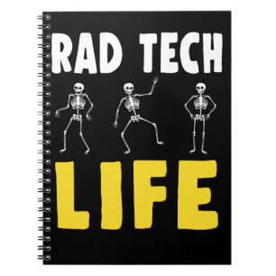 Cuaderno Humor Rad Tech Skeletons Radiología Xray
