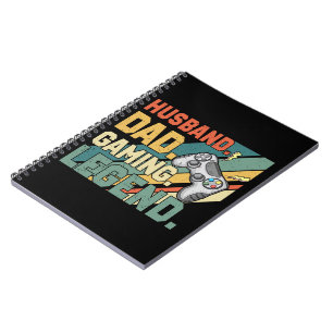 Cuaderno Husband Dad Gaming Legend Father's Day