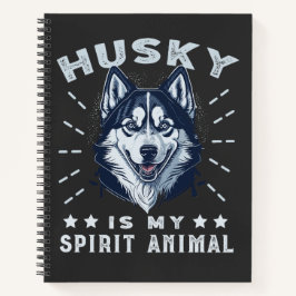 Cuaderno Husky Es Mi Espíritu Animal Majestic Husky Dog