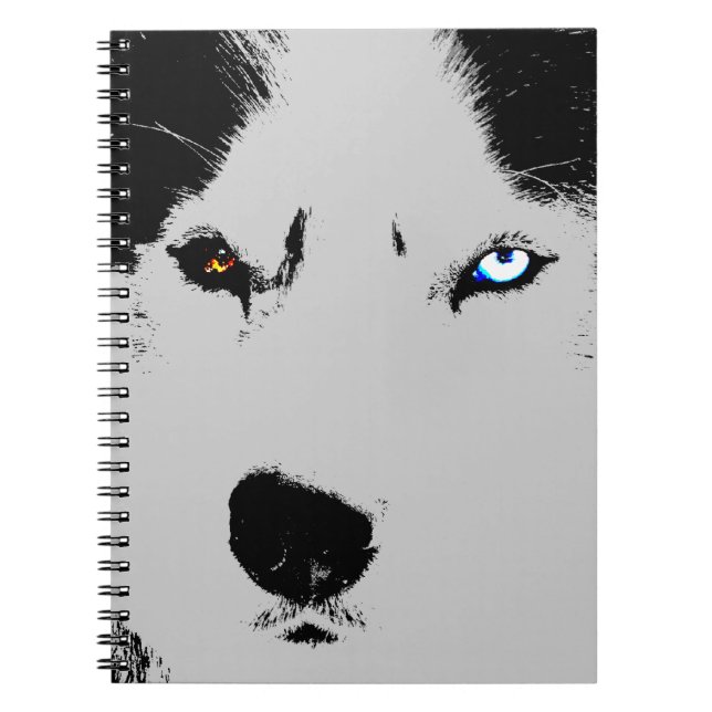Cuaderno Husky Eye Notebook Siberian Husky Gifts & Books (Frente)
