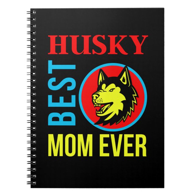 Cuaderno Husky Mom, Perro Mom, Dog Gift (Frente)