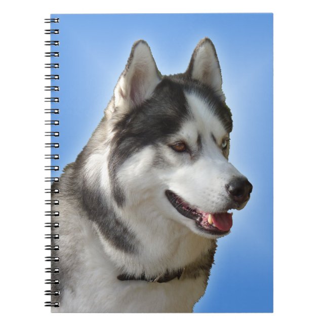Cuaderno Husky Notebook: Regalos y libros siberianos Husky (Frente)