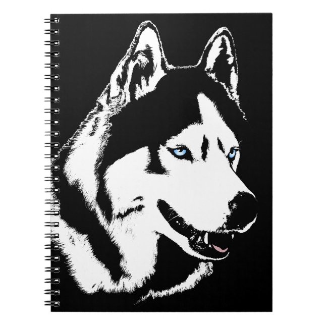 Cuaderno Husky Pup Notebook Siberian Husky Gifts & Books (Frente)
