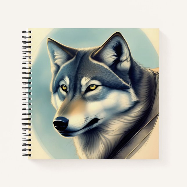 Cuaderno Husky siberiano (Anverso)