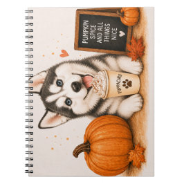 Cuaderno Husky Siberiano Otoño