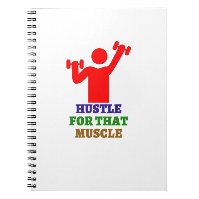 Cuaderno Hustar por ese músculo | Los mejores regalos de gi (Frente)
