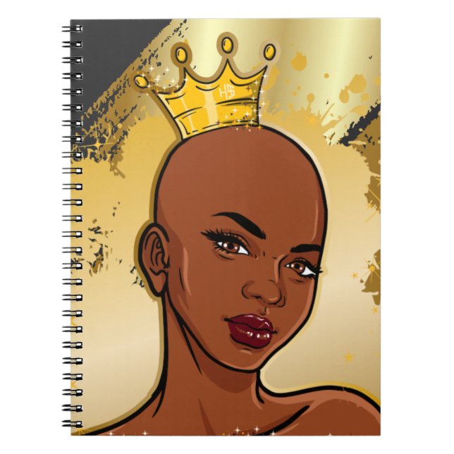 Cuaderno Hustle Skills Birday Present Sista Queen Merry C (Frente)