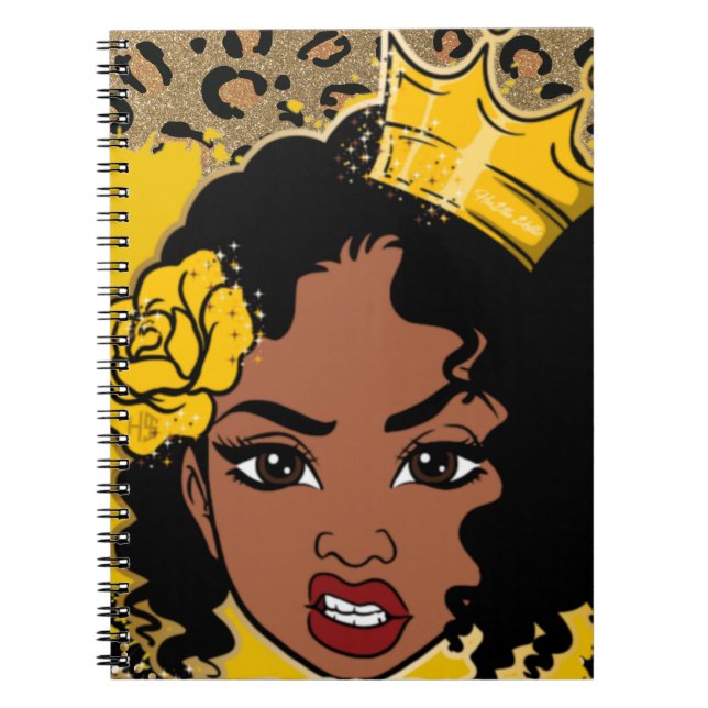 Cuaderno Hustle Skills Birday Present Sista Queen Merry C (Frente)
