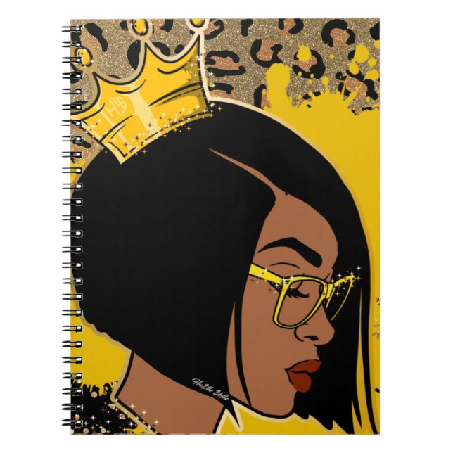 Cuaderno Hustle Skills Birday Present Sista Queen Merry C (Frente)