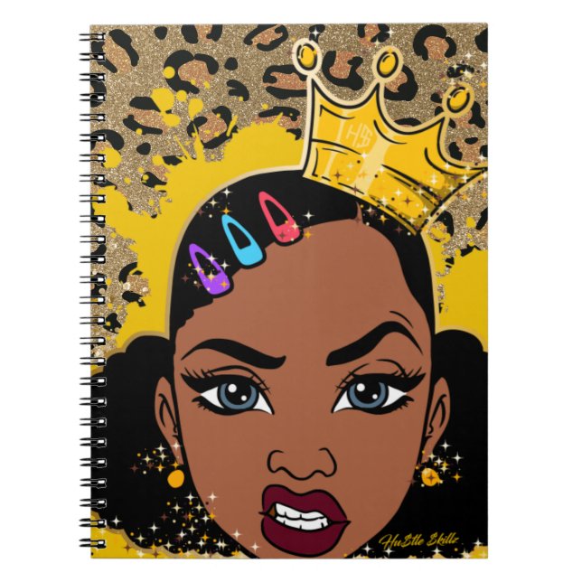 Cuaderno Hustle Skills Birday Present Sista Queen Merry C (Frente)