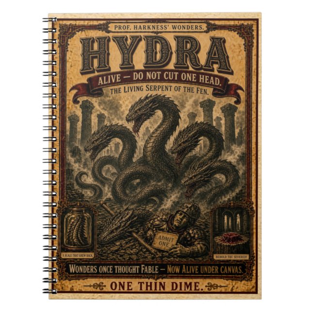 Cuaderno Hydra, Monstruo de Circo Antiguo (Frente)