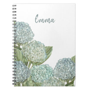 Cuaderno Hydrangea azul