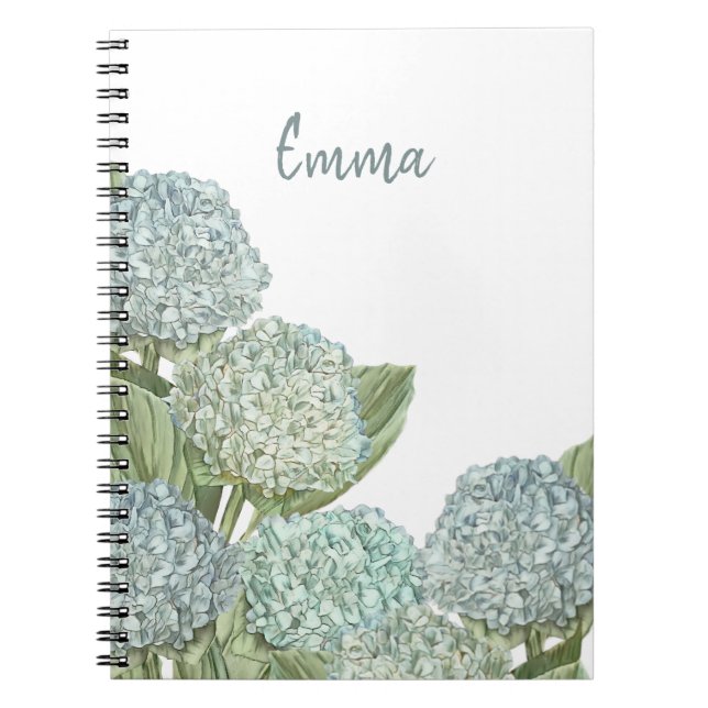 Cuaderno Hydrangea azul (Frente)