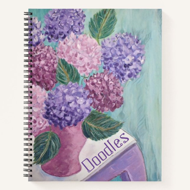 Cuaderno Hydrangea Doodle Sketchbook (Anverso)