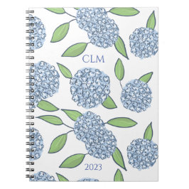Cuaderno Hydrangea Monogramada Toma nota
