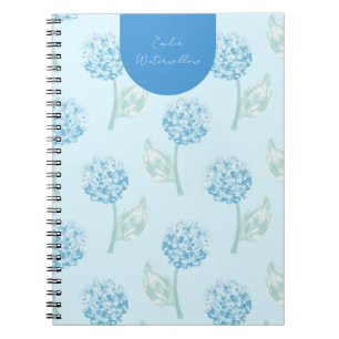 Cuaderno Hydrangea Pintada a Mano Grandmillennial Personali
