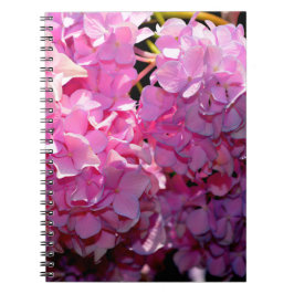 Cuaderno Hydrangea rosa romántica