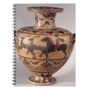 Cuaderno Hydria, cazando escena, Griego arcaico, figura