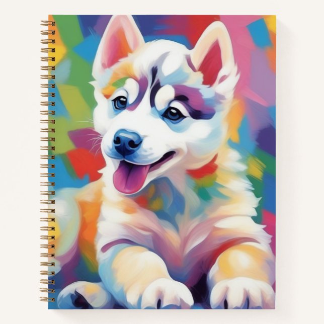 Cuaderno ¡Hysky en el mundo abstracto! (Anverso)