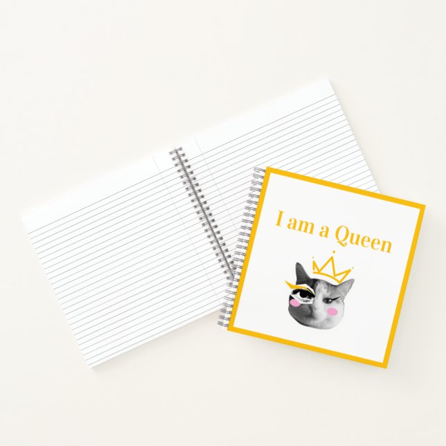 Cuaderno I Am Queen – Elegant funny (Interior)