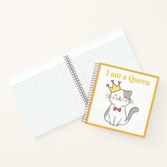 Cuaderno I Am Queen – Elegant funny (Interior)
