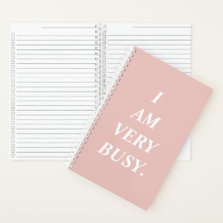 Cuaderno I Am Very Busy Spiral Notebook