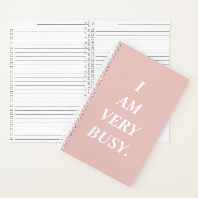 Cuaderno I Am Very Busy Spiral Notebook (Interior)