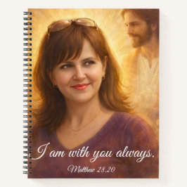 Cuaderno I Am With You Always Custom Photo Notebook 