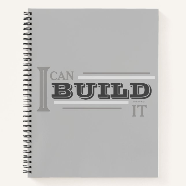 Cuaderno I Can Build It (Gray) Planificador/ (Anverso)