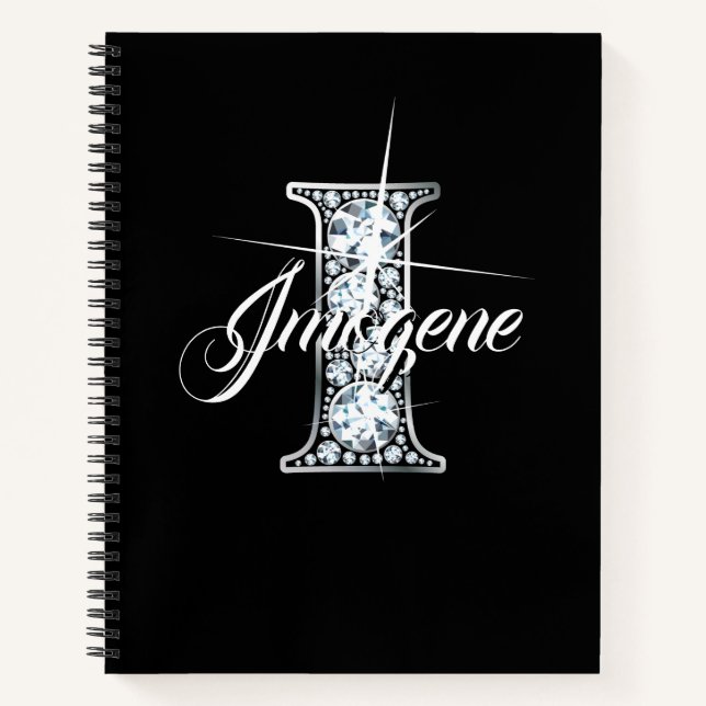Cuaderno I Faux Diamond Bling Monogram (Anverso)