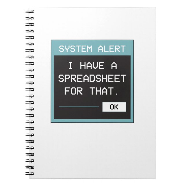 Cuaderno I Have a Spreadsheet for That Funny Office (Frente)