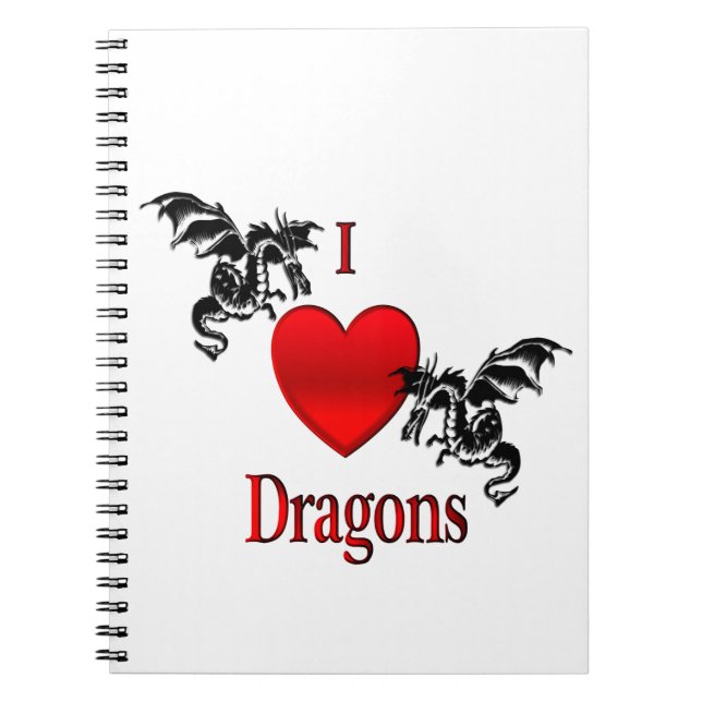 Cuaderno I Heart Dragons (Frente)