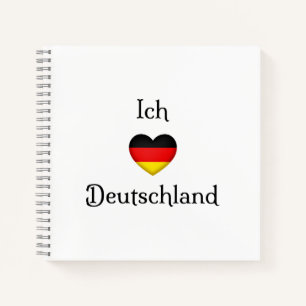 Cuaderno "I heart Germany", viajante del mundo del orgullo