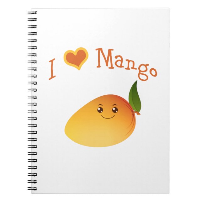 Cuaderno I Heart (love) Mango (Frente)