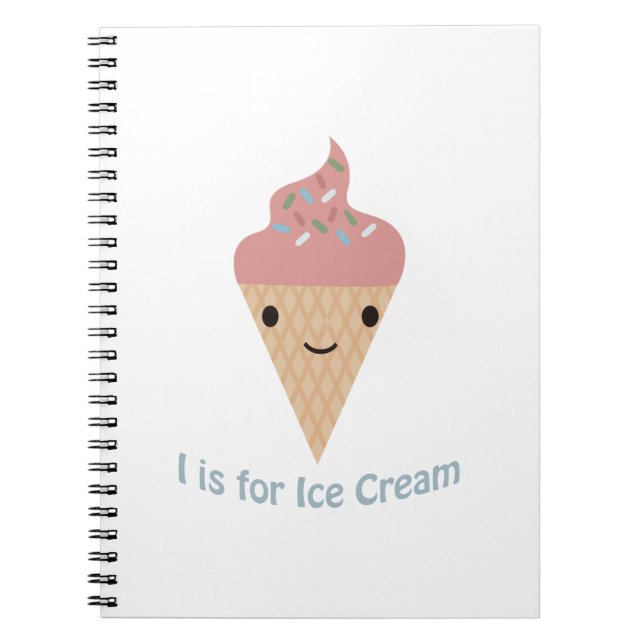 Cuaderno I is for Ice cream (Frente)