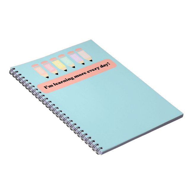 Cuaderno I Learn More Every Day!" Notebook Cover - Inspirin (Lado Derecho)