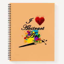 Cuaderno I LOVE ABSTRACT de Christèle Chabrette