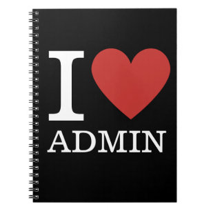 Cuaderno I ❤️ Love Admin - Admin Dept NOTEBOOK