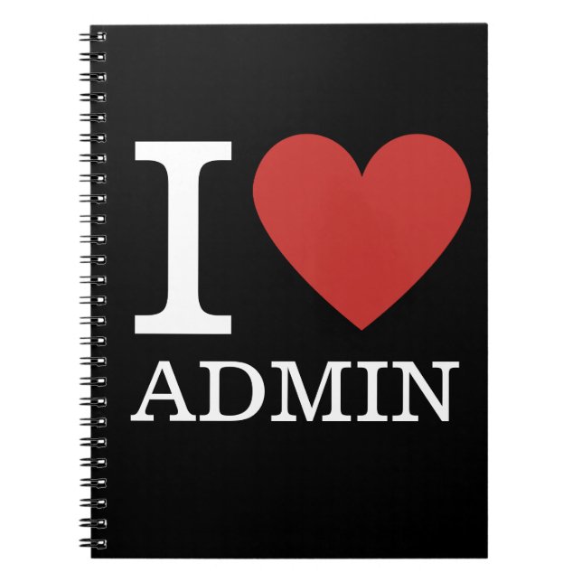 Cuaderno I ❤️ Love Admin - Admin Dept NOTEBOOK (Frente)
