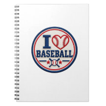 I Love Baseball Notebook & Journal | Baseball Dad 