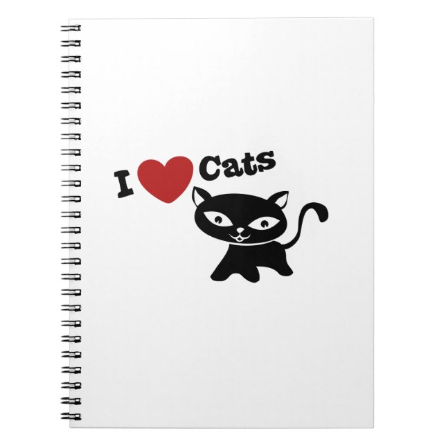 Cuaderno I love cats (Frente)
